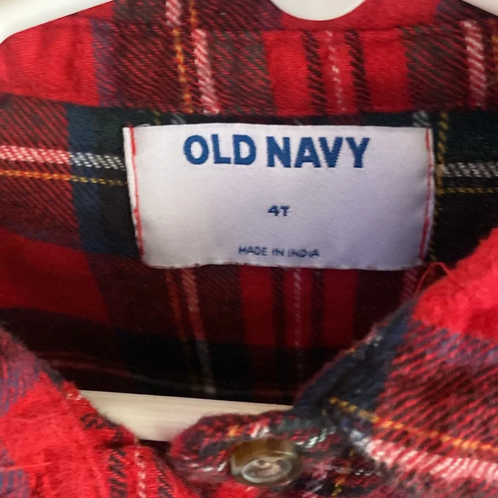 Old Navy Toddlers Red Plaid Dress